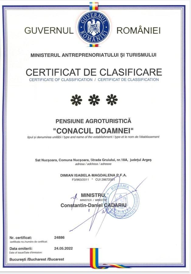 Hotel Conacul Doamnei Nucsoara Exterior foto